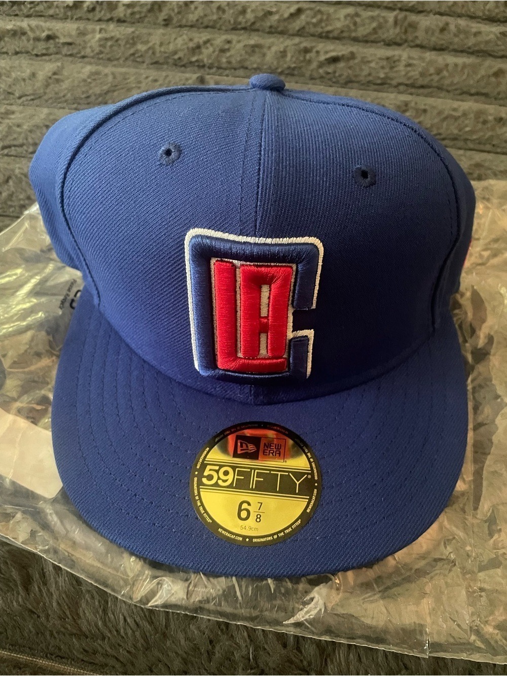 Los Angeles Clippers Hat Cap 6 7/8 Blue NBA Fitted New Era NEW